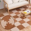 10 Pièces-38,7 Pieds Carrés Tapis De Sol en Mousse Puzzle en Peluche, Carreaux De Moquette Imbriqués De 24x24 Pouces, Tapis, 