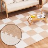 10 Pièces-38,7 Pieds Carrés Tapis De Sol en Mousse Puzzle en Peluche, Carreaux De Moquette Imbriqués De 24x24 Pouces, Tapis, 