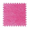 48 Pièces 0.39 Pouces Dépaisseur Fine Peluche 12X12 Pouces Brillant Imbriqué Tapis Mousse Carrelage Tapis Zone Tapis Salon T