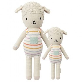 CUDDLE + KIND Poupée tricotée à la Main régulière de 20 "Avery The Lamb - Qualité héritage, fabriquée à la Main au Pérou, 100
