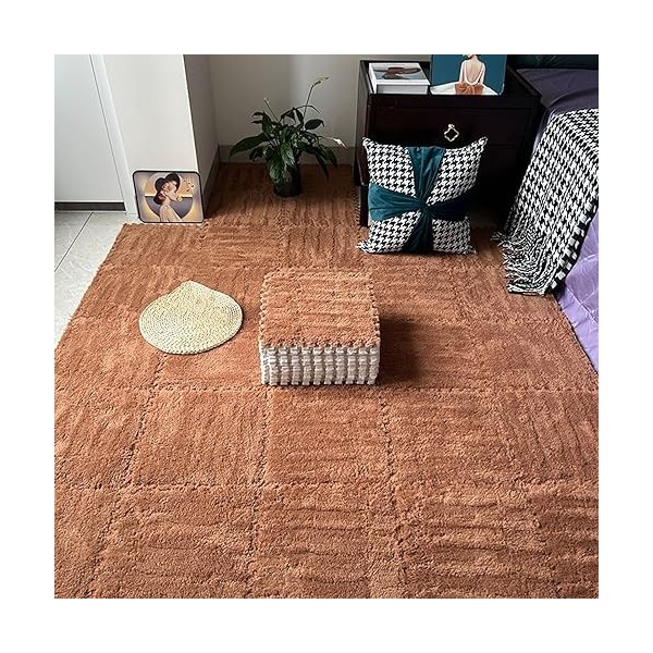 50Pcs 12x12x0.4in Tapis De Sol en Mousse en Peluche épaissie,Tapis De descalade Doux Antidérapants,Tapis De Puzzle dexercic