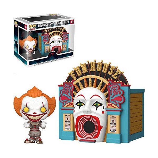 Funko Pop! Town: IT 2-Demonic Pennywise with Funhouse IT Chapter 2 Balloon 15 Collectible Toy - IT Chapter Two - Figurine en 