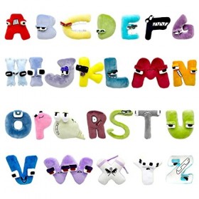 ZINGINGEN Alphabet Lore en Peluche, Personnages de Dessins animés, Jouet en Peluche de 25 cm de Alphabet Lore, poupée doreil