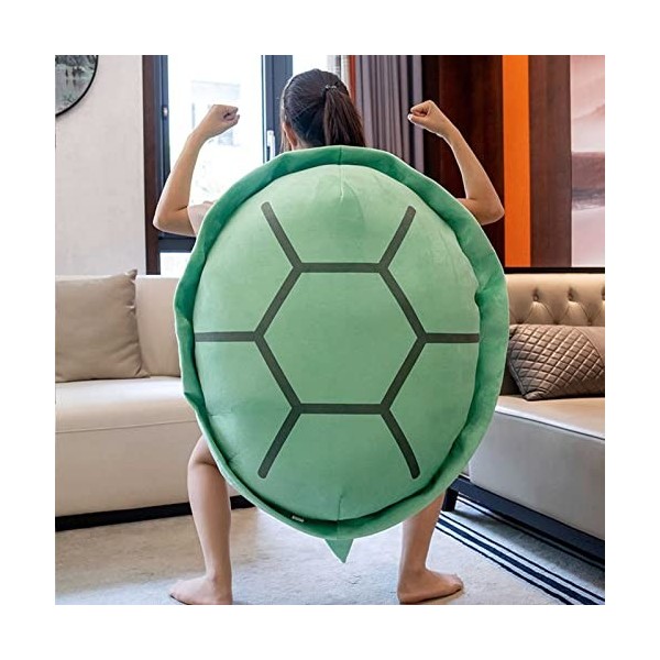 Lutyy Oreillers Portables en Carapace de Tortue Oreiller en Peluche de Tortue surdimensionnée Carapace de Tortue Costume dan