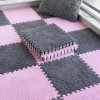 Dalles De Tapis en Peluche Douce, Tapis De Jeu Puzzle, Carreaux De Sol en Peluche, Tapis en Mousse Imbriqués, Tapis De Yoga, 