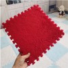 SYkbb Carreaux de Sol en Peluche Puzzle avec Bords, Tapis de Jeu en Mousse EVA 50 pièces, Dalles de Moquette emboîtables, Tap