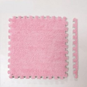 60 Pièces Puzzle Tapis De Jeu épissage Carreaux De Moquette Mousse Tapis De Sol Imbriqués en Peluche Tapis Salle De Jeux Cham
