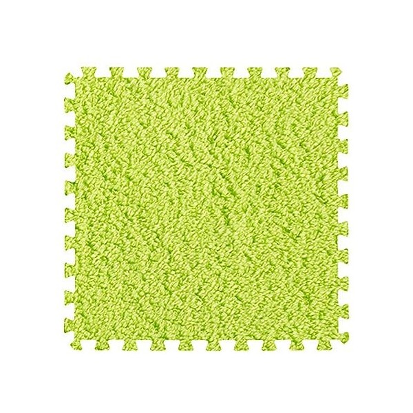 Tapis De Sol En Mousse De Peluche Carrée De 12 Pouces, 0,23-0,39 Pouce Dépaisseur, Dalles De Moquette à Emboîtement Polyvale