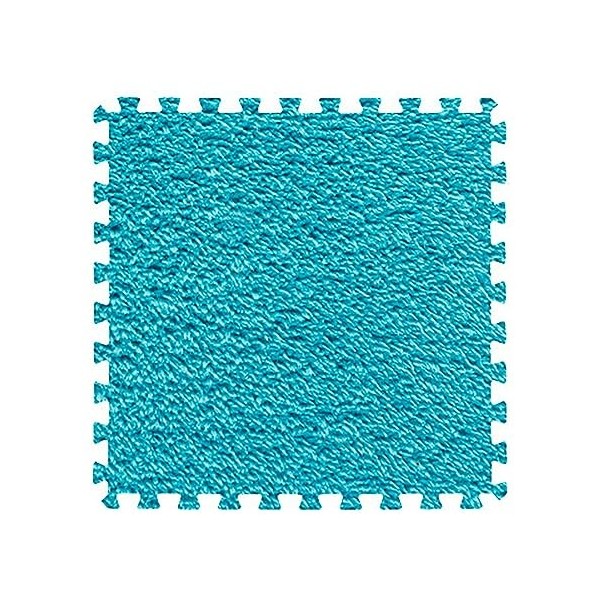 Tapis De Sol En Mousse De Peluche Carrée De 12 Pouces, 0,23-0,39 Pouce Dépaisseur, Dalles De Moquette à Emboîtement Polyvale