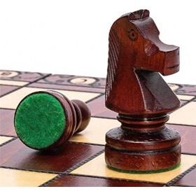 MQJ Boards DÉchecs Ensembles de Jeu de Bois International Set-Peluche Universelle Standard Game Ambassadeur