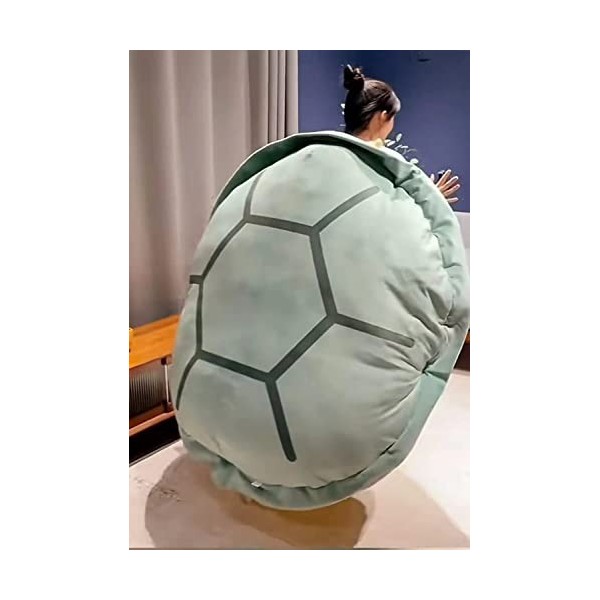 Carapace de tortue portable for enfant adulte, oreiller en carapace de tortue déguisement de tortue géante portable chaussett