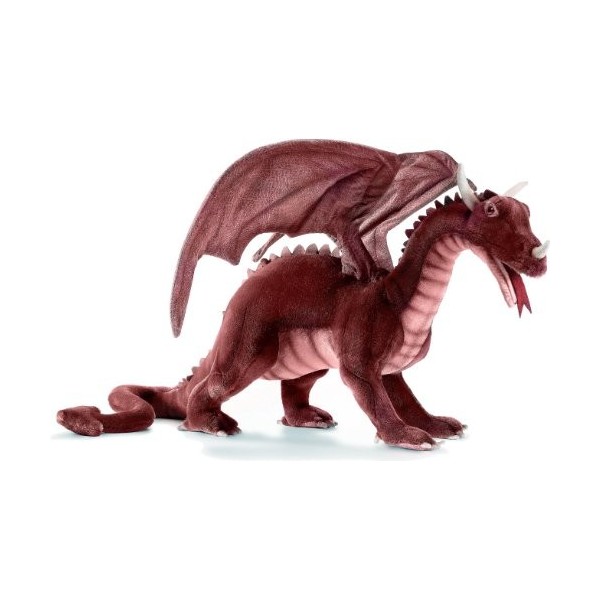 Hansa - Peluche Dragon Rouge 38cmH/70cmL