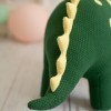 CROCHETTS | Amigurumi Dinosaur Dina Dinosaur Peluche crochetée. Grande Taille. Tricoté avec de la ouate hypoallergénique et U