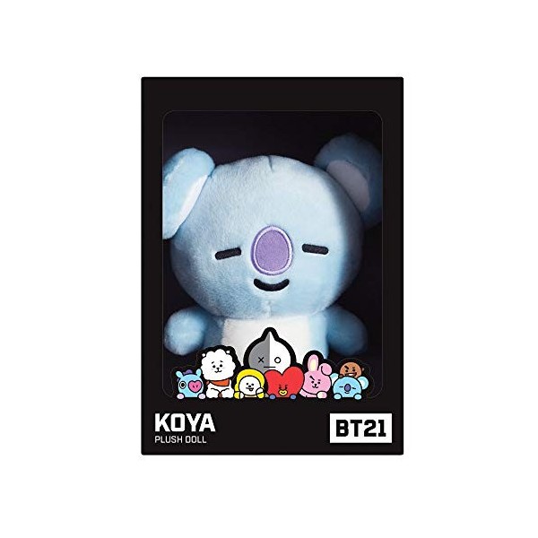 Aurora BT21 Cookie,Chimmy Produits Officiels signés World, Peluche KOYA, Moyen modèle, 61320, Bleu