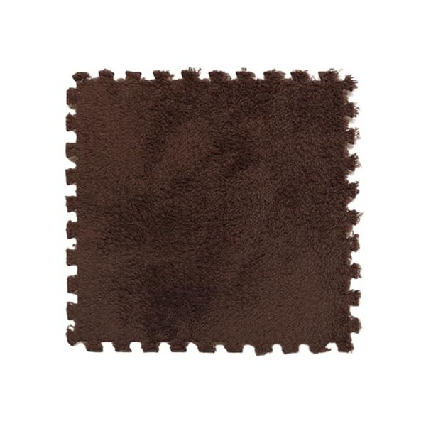 Tapis De Sol en Mousse Puzzle en Peluche 60 Pièces, Carreaux De Moquette Carrés Emboîtables avec Bordure, Tapis Moelleux, Tap