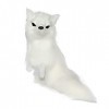 WORUETE Simulation Faux Peluche Toy - Fox de la Vie Debout réaliste - pour la décoration de la Maison Décoration Ornements Ph