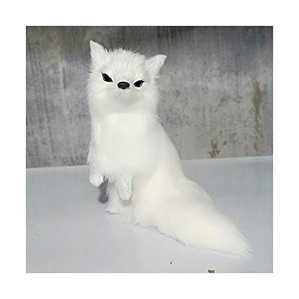 WORUETE Simulation Faux Peluche Toy - Fox de la Vie Debout réaliste - pour la décoration de la Maison Décoration Ornements Ph