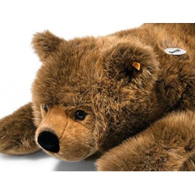 Steiff - 70068 - Urs - Peluche Ours - Couché - Brun