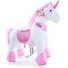 PoneyCycle Officiel Classique Modèle U Montez sur la Licorne Licorne Blanche Jouet en Peluche sur Roues avec Frein et Son/Ha