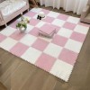 Tapis De Sol en Mousse Pelucheux, 60 Pièces, Carreaux De Moquette Emboîtables, Tapis De Zone, Tapis De Jeu, Salon, Chambre à 