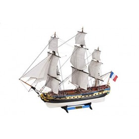 Artesanía Latina - Maquette de bateau en bois - Frégate française, Hermione La Fayette - Modèle 22517-N, Échelle 1:89 - Modèl