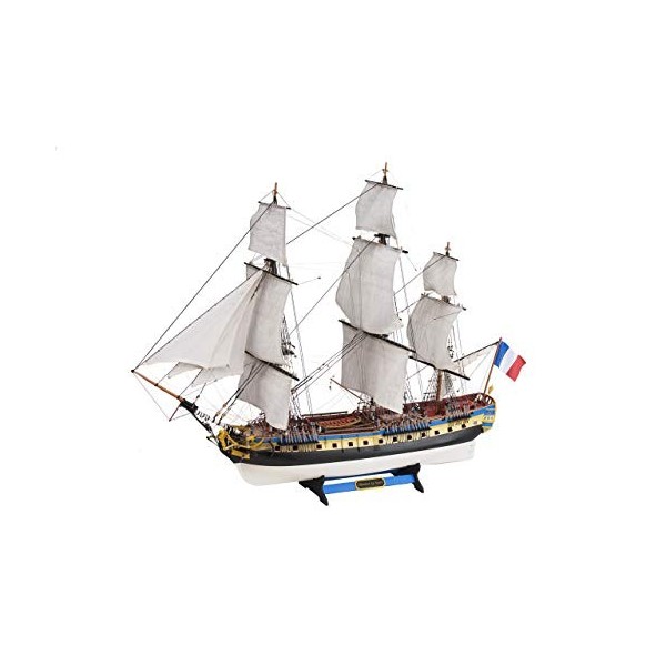 Artesanía Latina - Maquette de bateau en bois - Frégate française, Hermione La Fayette - Modèle 22517-N, Échelle 1:89 - Modèl