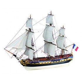 Artesanía Latina - Maquette de bateau en bois - Frégate française, Hermione La Fayette - Modèle 22517-N, Échelle 1:89 - Modèl