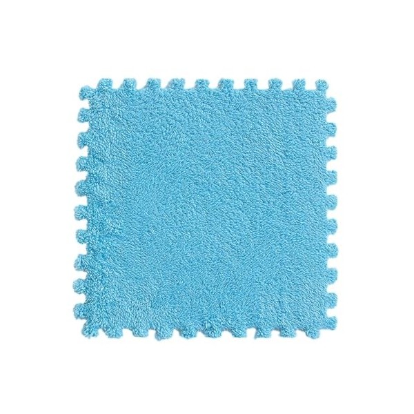 Tapis De Sol en Mousse Puzzle en Peluche, 60 Pièces, Carreaux De Moquette Emboîtables, Tapis De Zone, Tapis De Jeu, Garder Au