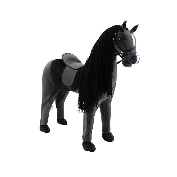 Haasenstrauch Sweety Toys 14316 Cheval debout en peluche pour léquitation Pas de montage nécessaire