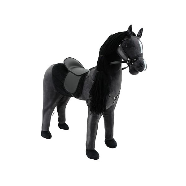 Haasenstrauch Sweety Toys 14316 Cheval debout en peluche pour léquitation Pas de montage nécessaire