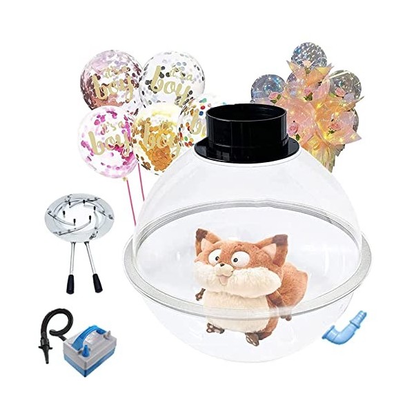 CHEMYO Machine à farcir Les Ballons, extenseur de Ballons pour Cadeau de la Saint-Valentin, Bouquet dours en Peluche Rose, d