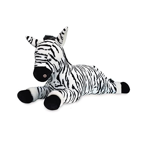 Histoire dOurs - Peluche Zèbre XXL - Peluche Géante - 100 cm - Idée Cadeau - Zéphir le Zèbre - Terre Sauvage - HO3073