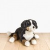 La Pelucherie - Peluche Chien Ferdinand Allongé 60 cm -Noir - Peluches Artisanales - Cousues Main - Marque Française