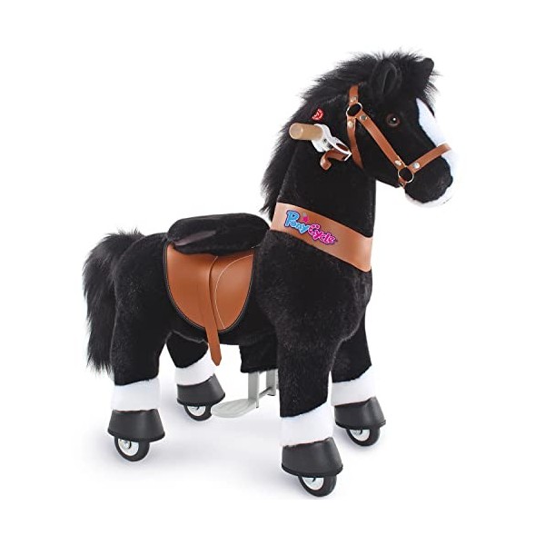 PonyCycle Authentique Cheval Monter sur des Jouets Trottinettes pour Enfants avec Frein et Son / 76 cm Hauteur/Taille 3 pour