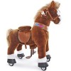 PonyCycle Authentique Cheval Monter sur des Jouets Trottinettes pour Enfants avec Frein et Son / 76 cm Hauteur/Taille 3 pour