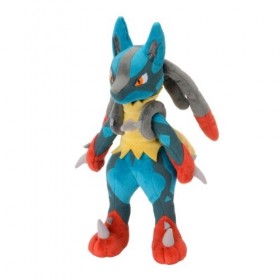 Centre Pokémon Mega Lucario Peluche, 27,9 cm Grande 