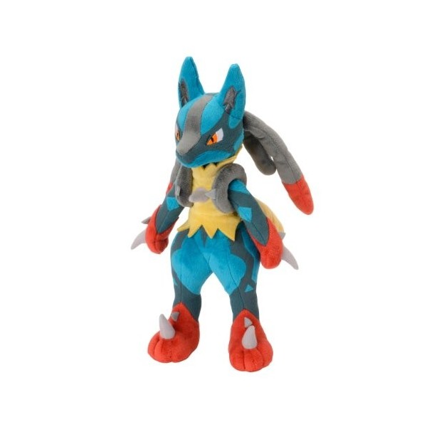 Centre Pokémon Mega Lucario Peluche, 27,9 cm Grande 