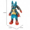 Centre Pokémon Mega Lucario Peluche, 27,9 cm Grande 