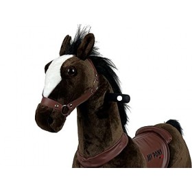 My Pony Jouet en peluche pour cheval - Marron foncé - Pour 3 à 6 ans