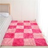 Carreaux De Moquette Carrés en Peluche Douce, Tapis Lavable, Tapis De Sol en Mousse Puzzle, Tapis De Jeu Antidérapant, 12x12x