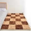 Carreaux De Moquette Carrés en Peluche Douce, Tapis Lavable, Tapis De Sol en Mousse Puzzle, Tapis De Jeu Antidérapant, 12x12x