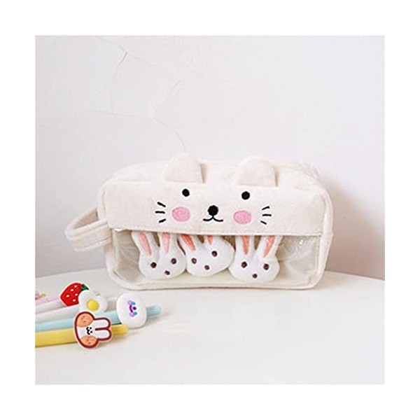 Peluche Mignon étui à Crayons Grande capacité étui à Crayons Stylo boîte Pochette étui Fournitures de Bureau Scolaire C, Tai