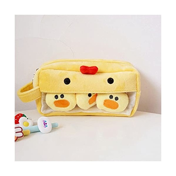 Peluche Mignon étui à Crayons Grande capacité étui à Crayons Stylo boîte Pochette étui Fournitures de Bureau Scolaire C, Tai