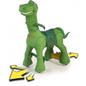 Feber-Mon Dino Amical 12 V, et la Batterie de Dinosaure en Forme danimaux électronique du véhicule avec des Sons, 800012630