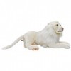 Hansa - Peluche Lion Blanc Couché 65Cml