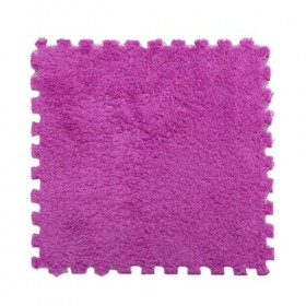 80 Dalles De Moquette Hirsutes Emboîtables, Tapis De Sol en Mousse Douce en Peluche, Tapis Moelleux, Dalles De Protection, Ta