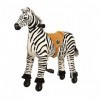 animal riding ARZ003S Cheval Zebra Marthi Small pour Enfants de 3 à 5 Ans, Couleur Noir et Blanc, Hauteur de Selle 56 cm, av