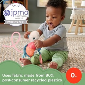 Fisher-Price Jouet Honu Tortue De Mer Peluche À Suspendre, 80 % De Plastiques Recyclés Post-Consommation, Emballage Certifié 