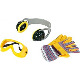 Theo Klein 8535 Set de Trois Accessoires Bosch Gants et Lunettes de Travail ProtègeOreilles En design Bosch Dimensions de LE