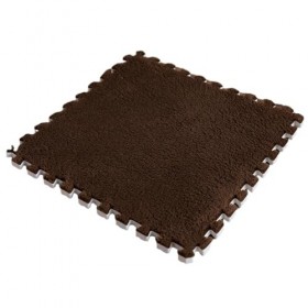 Tapis De Sol De Puzzle Doux en Peluche 12x12 Pouces, Tapis De Mousse Entre Verrouillage, Carreaux De Tapis De Sol, Tapis Hirs